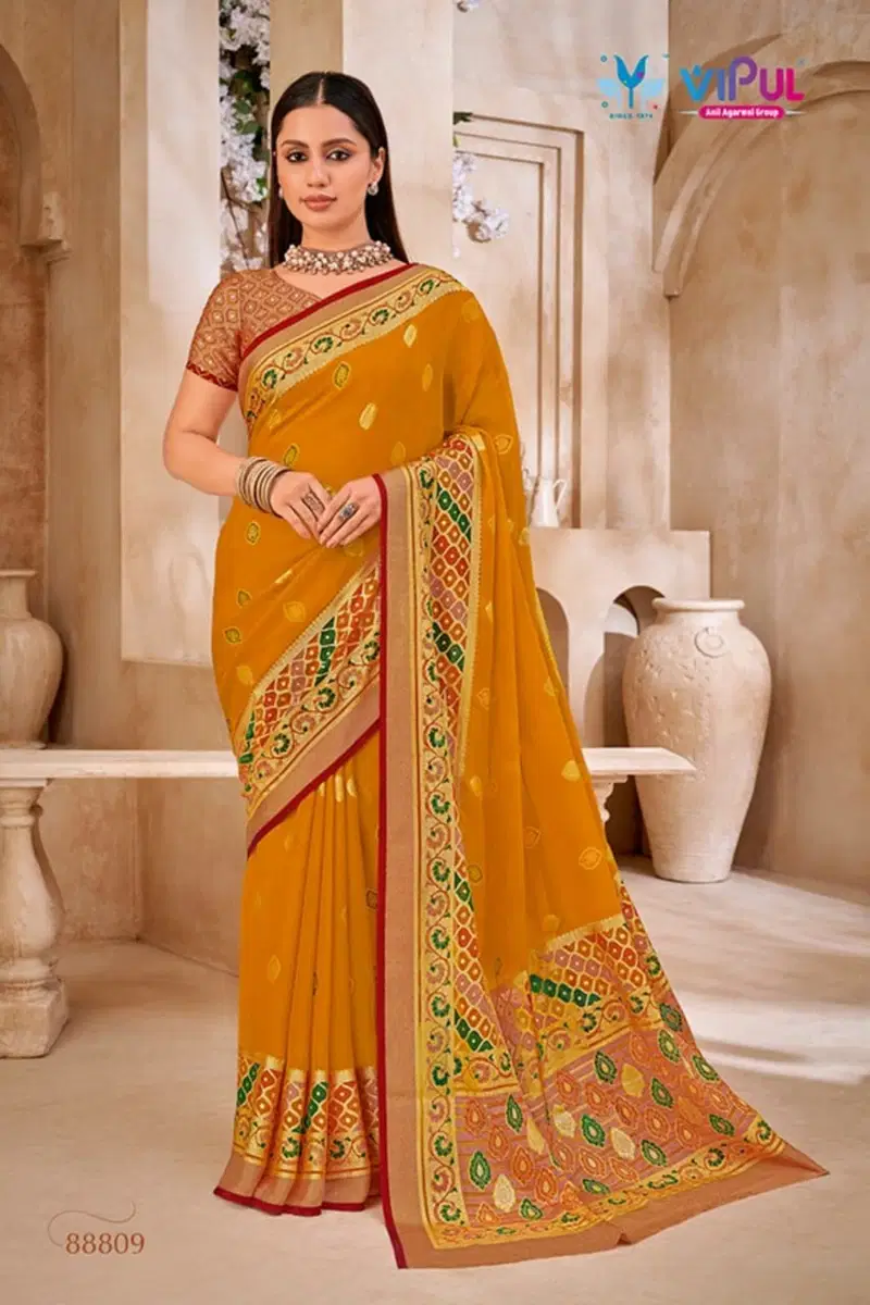 Elaichi  By Vipul Brasso Daily Wear Saree Wholesale Market IN Surat